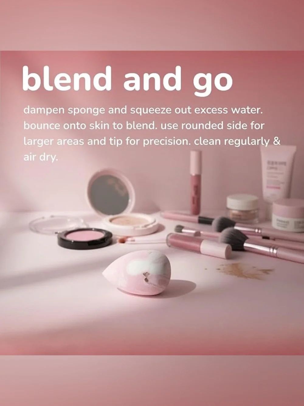 The Crème Shop Next Gen Perfection Makeup Sponge Set of 4 NWT